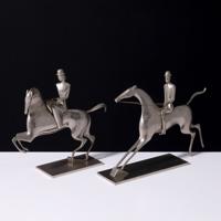 Karl Hagenauer Male & Female Horseback Rider Sculptures - Sold for $5,440 on 05-16-2026 (Lot 387).jpg